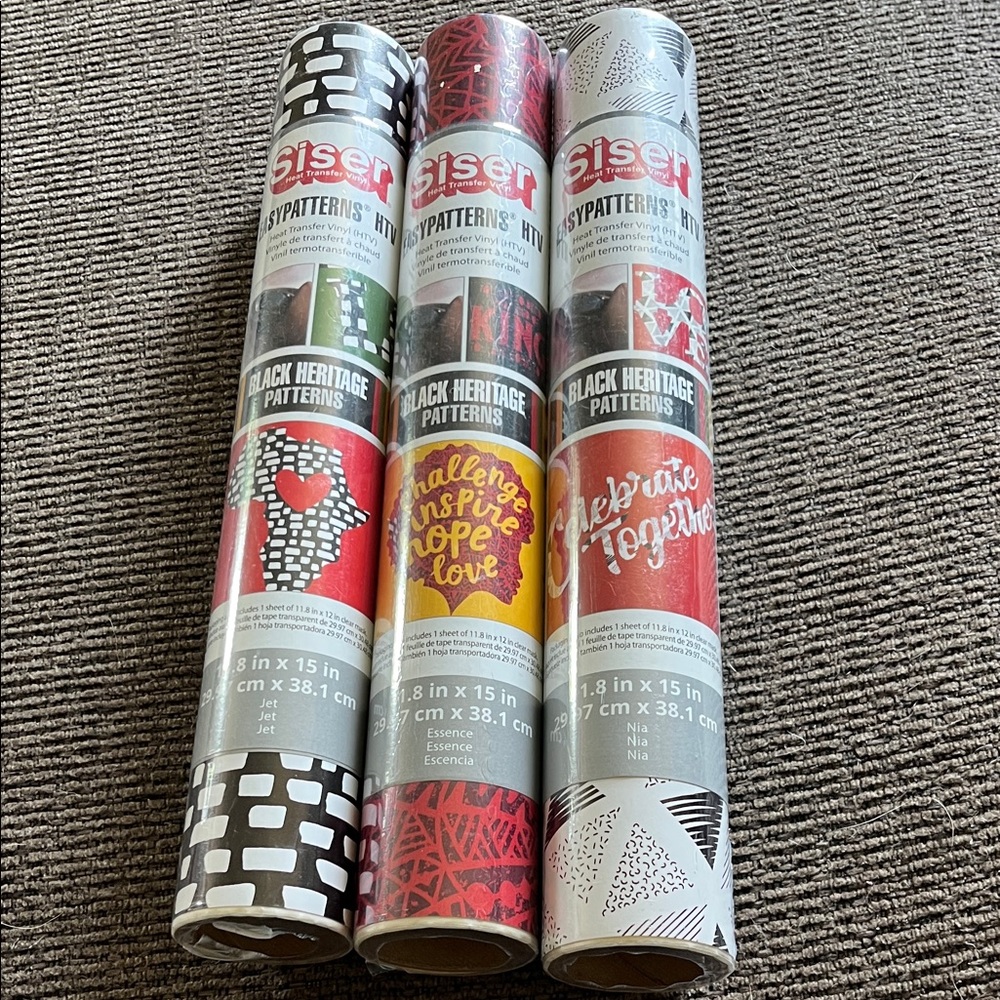 Siser Heat Transfer Vinyl 3 Roll Set -